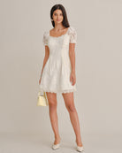 Women's Woven Nylon Mini Dresses - RIHOAS