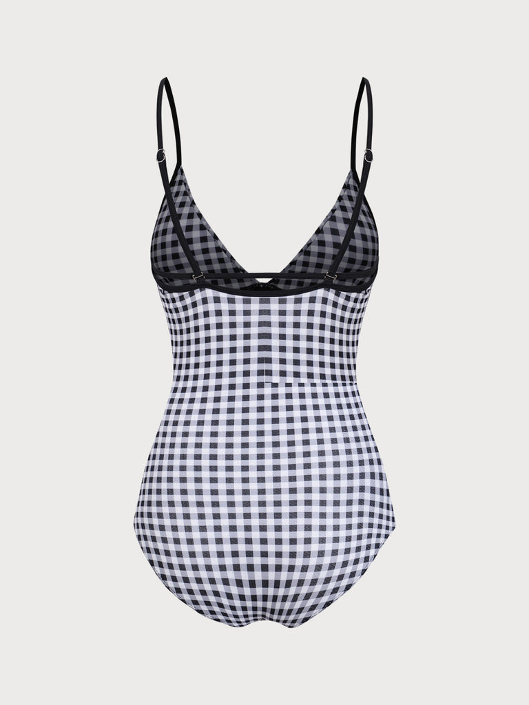 Women's Woven Nylon Spandex One-Piece Swimsuit One-Pieces - RIHOAS