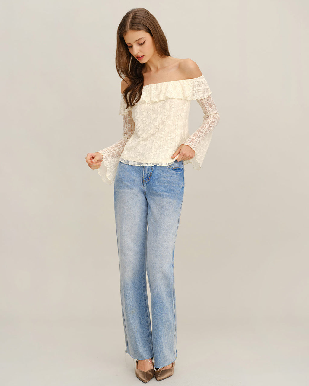 Women's Woven Nylon T-Shirt Tops - RIHOAS
