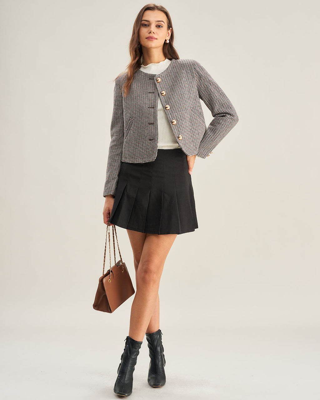 Women's Woven Polyester Blazer Outerwear - RIHOAS