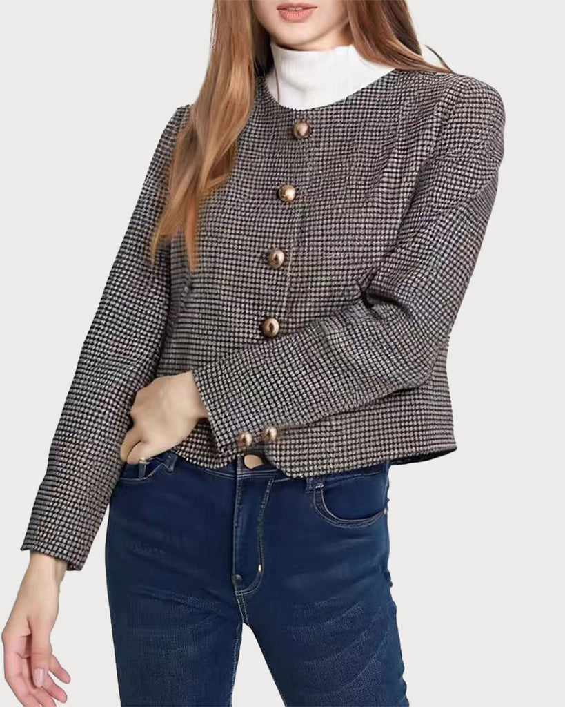 Women's Woven Polyester Blazer Outerwear - RIHOAS