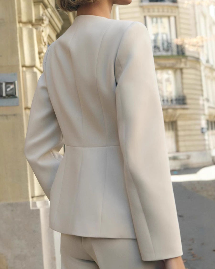 Women's Woven Polyester  Blazers Outerwear - RIHOAS
