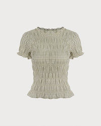 Women's Woven Polyester Blouse Brown Tops - RIHOAS