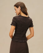 Women's Woven Polyester Blouse Tops - RIHOAS