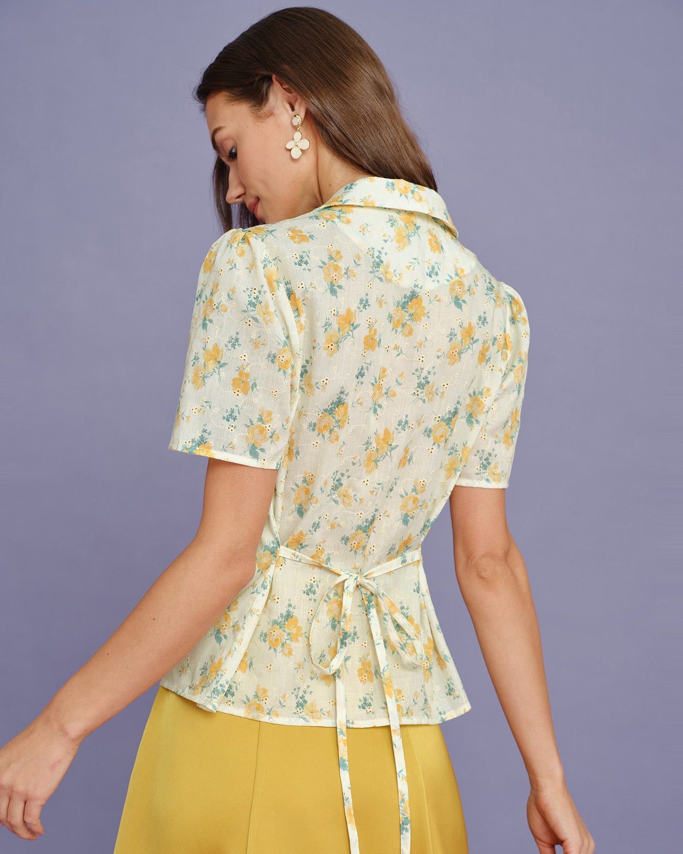 Women's Woven Polyester Blouses Tops - RIHOAS