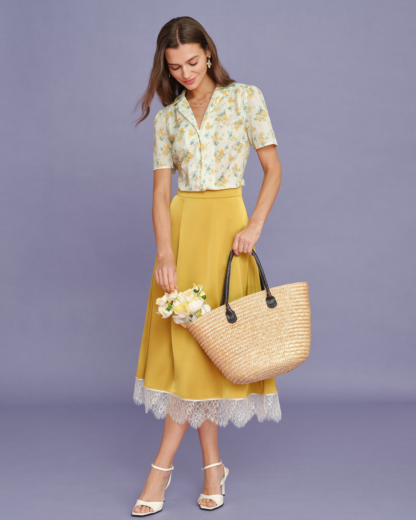Women's Woven Polyester Blouses Tops - RIHOAS
