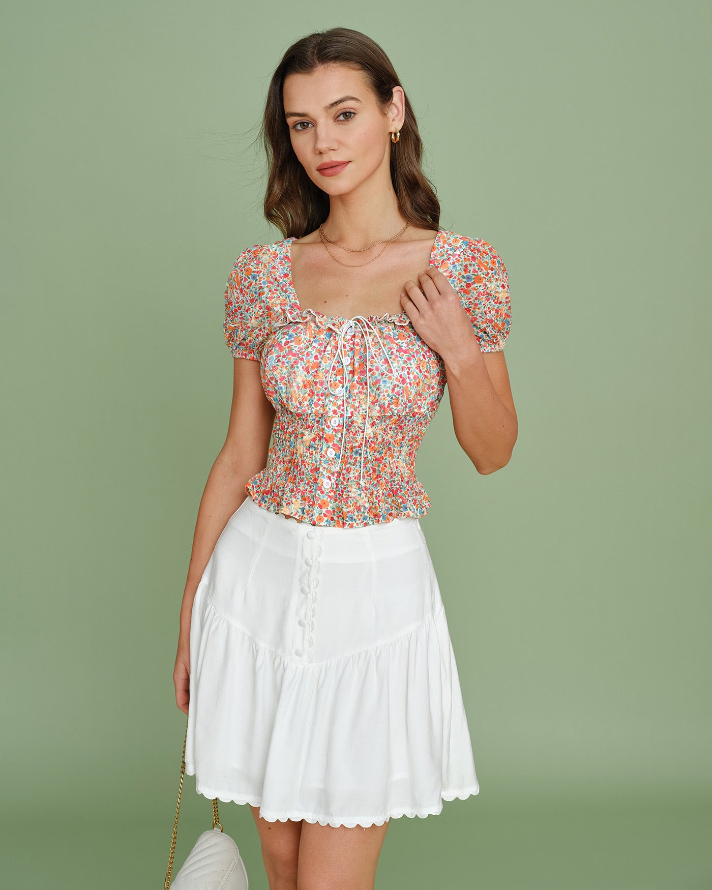 Women's Woven Polyester Blouses Tops - RIHOAS