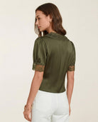 Women's Woven Polyester Blouses Tops - RIHOAS