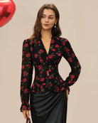 Women's Woven Polyester Blouses Tops - RIHOAS