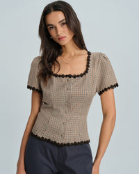 Women's Woven Polyester Blouses Tops - RIHOAS