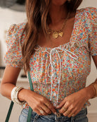 Women's Woven Polyester Blouses Tops - RIHOAS