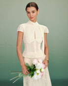 Women's Woven Polyester Blouses Tops - RIHOAS