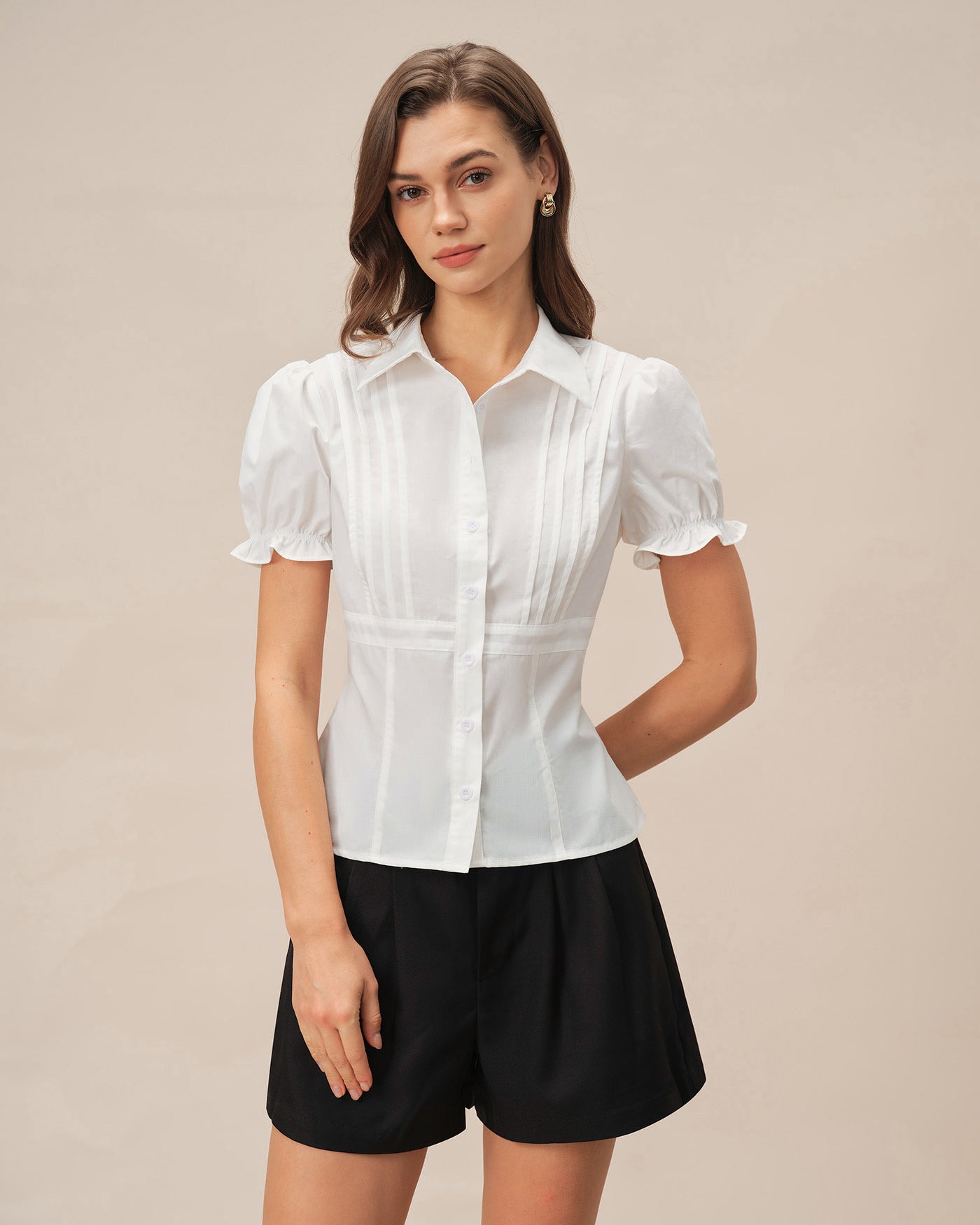 Women's Woven Polyester Blouses Tops - RIHOAS