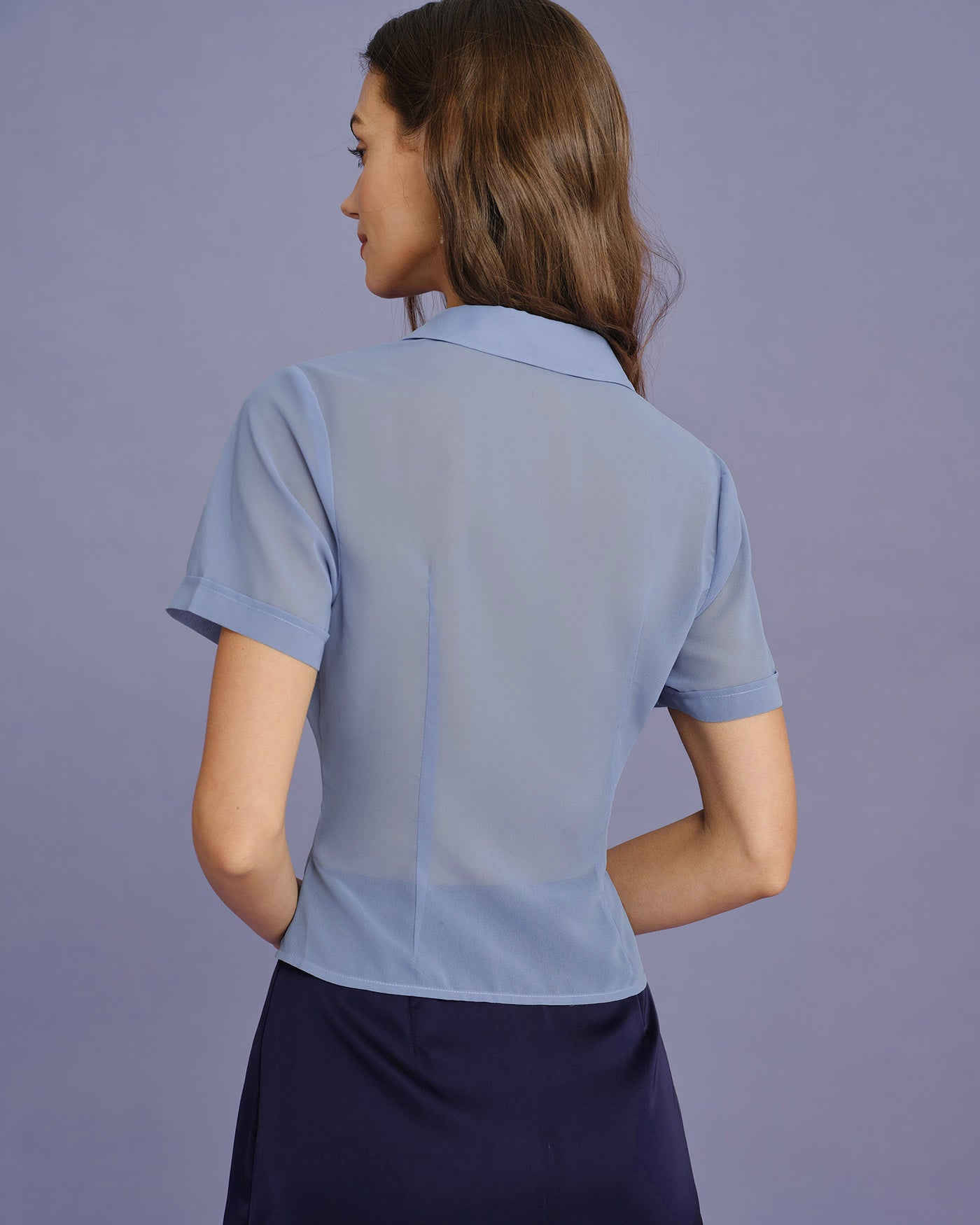 Women's Woven Polyester Blouses Tops - RIHOAS