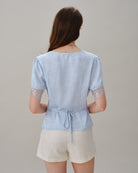 Women's Woven Polyester Blouses Tops - RIHOAS