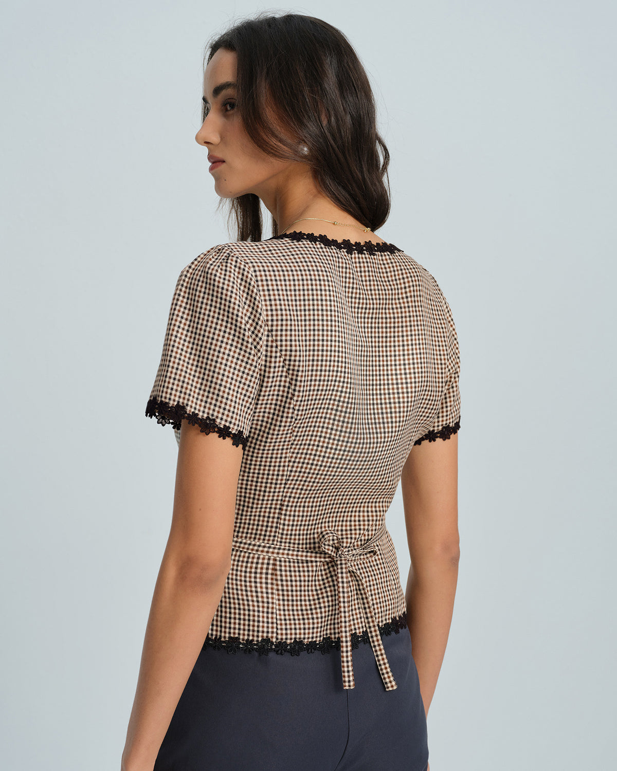 Women's Woven Polyester Blouses Tops - RIHOAS