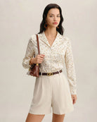 Women's Woven Polyester Blouses Tops - RIHOAS