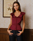 Women's Woven Polyester Blouses Tops - RIHOAS