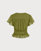 Women's Woven Polyester Blouses Tops - RIHOAS