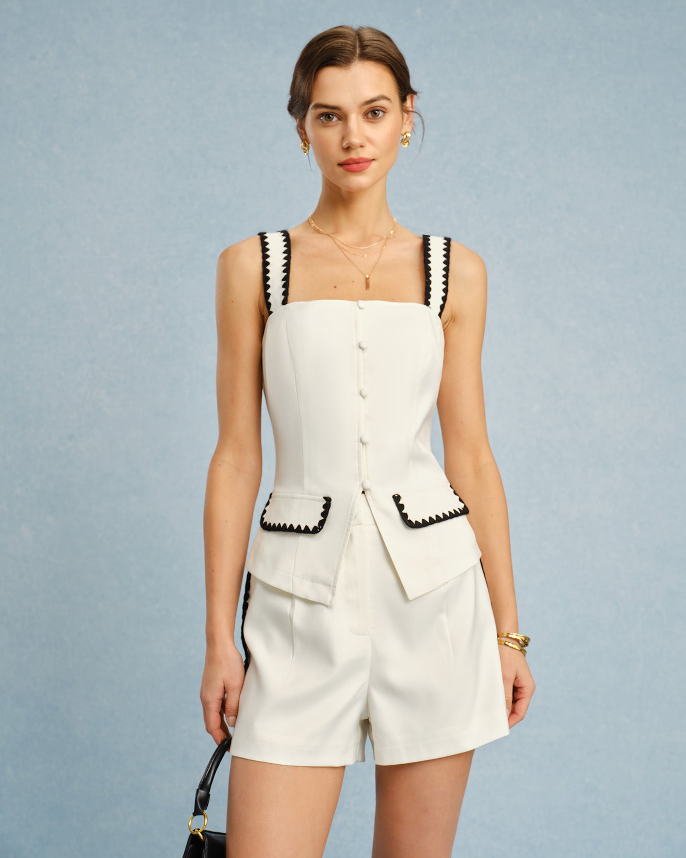 Women's Woven Polyester Camis Tops - RIHOAS