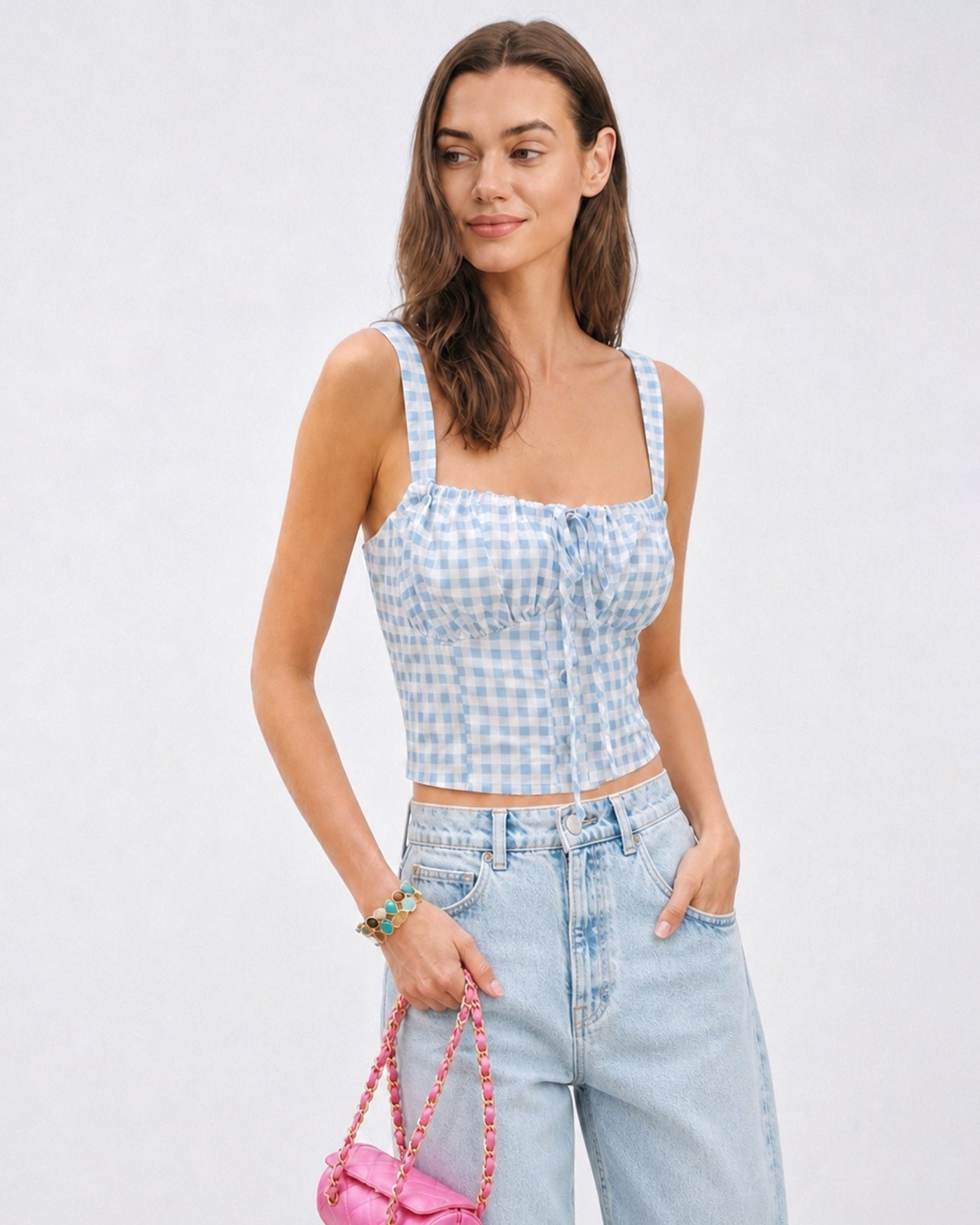 Women's Woven Polyester Camis Tops - RIHOAS