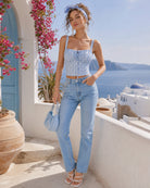 Women's Woven Polyester Camis Tops - RIHOAS