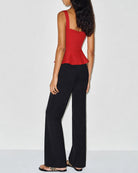 Women's Woven Polyester Camisole Tank Top Tops - RIHOAS