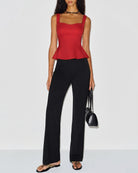 Women's Woven Polyester Camisole Tank Top Tops - RIHOAS