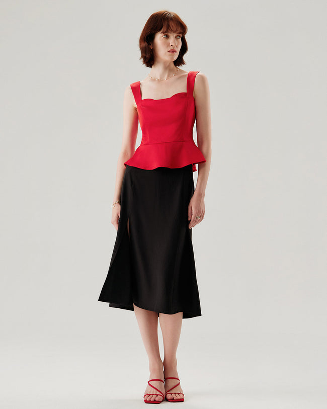 Women's Woven Polyester Camisole Tank Top Tops - RIHOAS