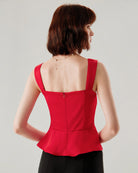 Women's Woven Polyester Camisole Tank Top Tops - RIHOAS