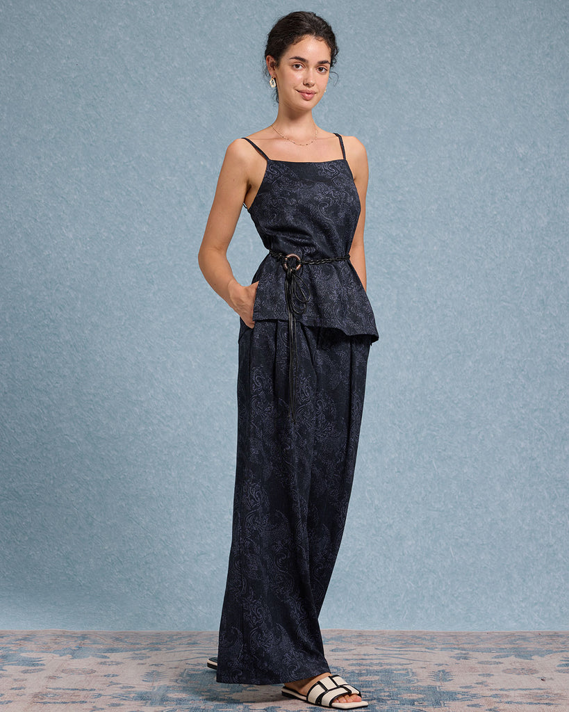 Women's Woven Polyester Camisole Tops - RIHOAS