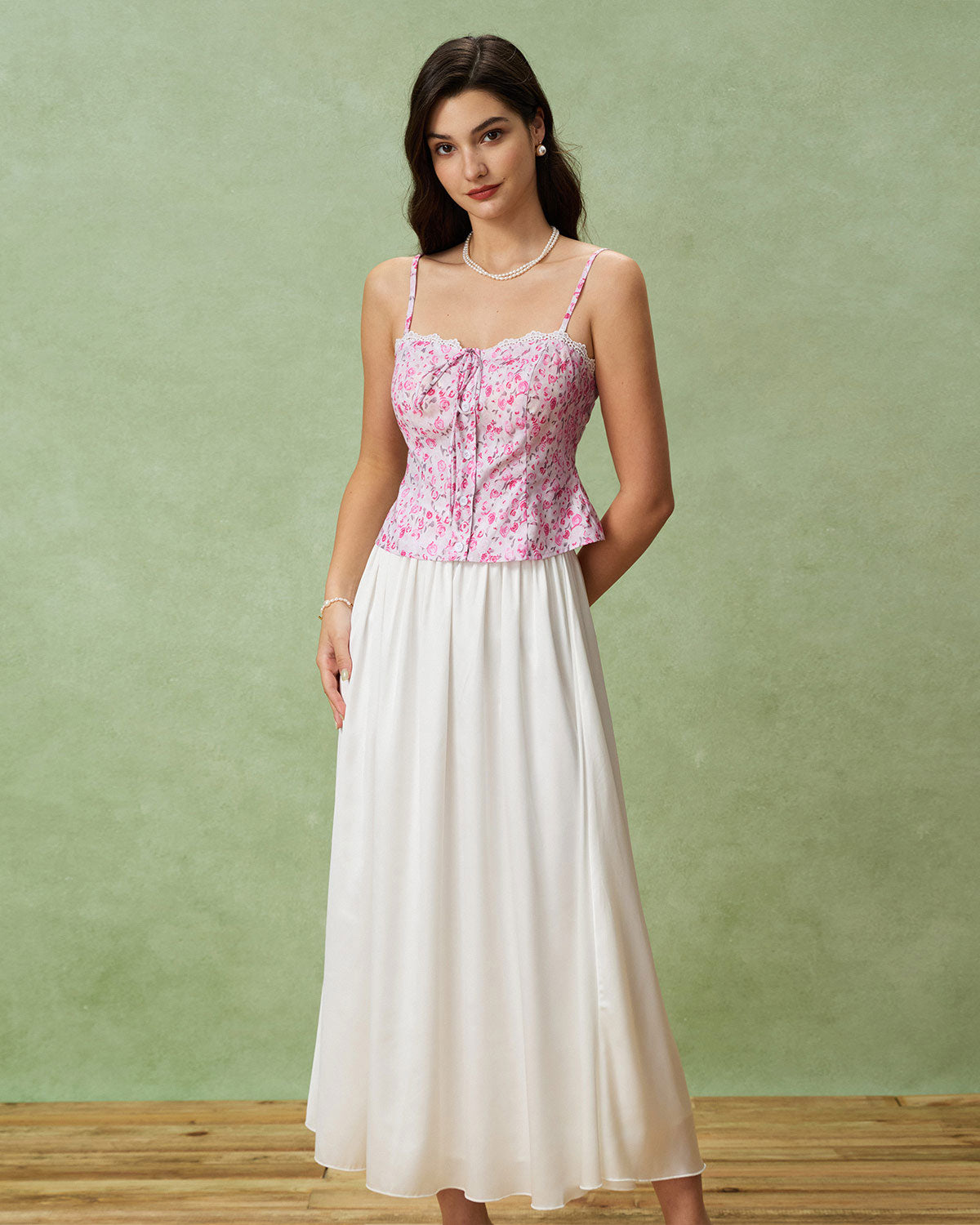 Women's Woven Polyester Camisole Tops - RIHOAS