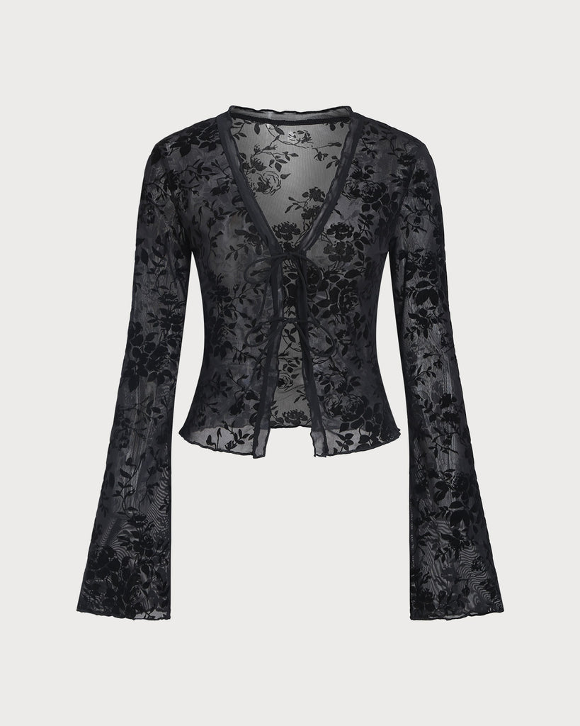 Women's Woven Polyester Cardigans Tops - RIHOAS