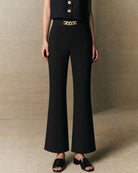 Women's Woven Polyester Casual Pants Bottoms - RIHOAS