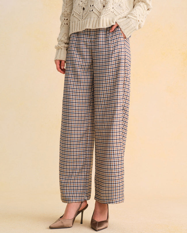 Women's Woven Polyester Casual Pants Bottoms - RIHOAS