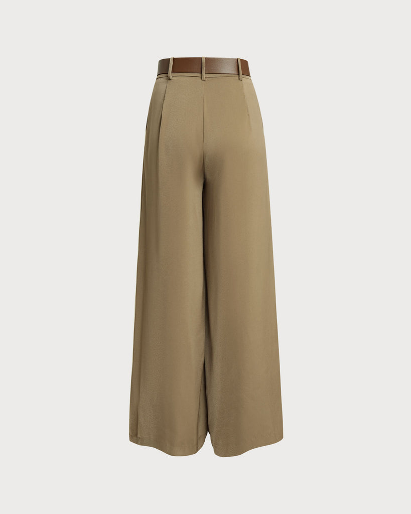 Women's Woven Polyester Casual Pants Bottoms - RIHOAS