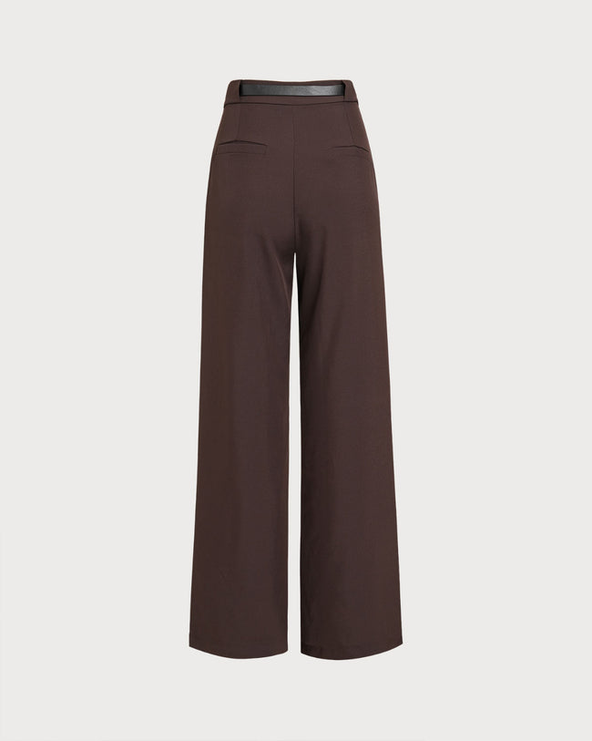 Women's Woven Polyester Casual Pants Bottoms - RIHOAS