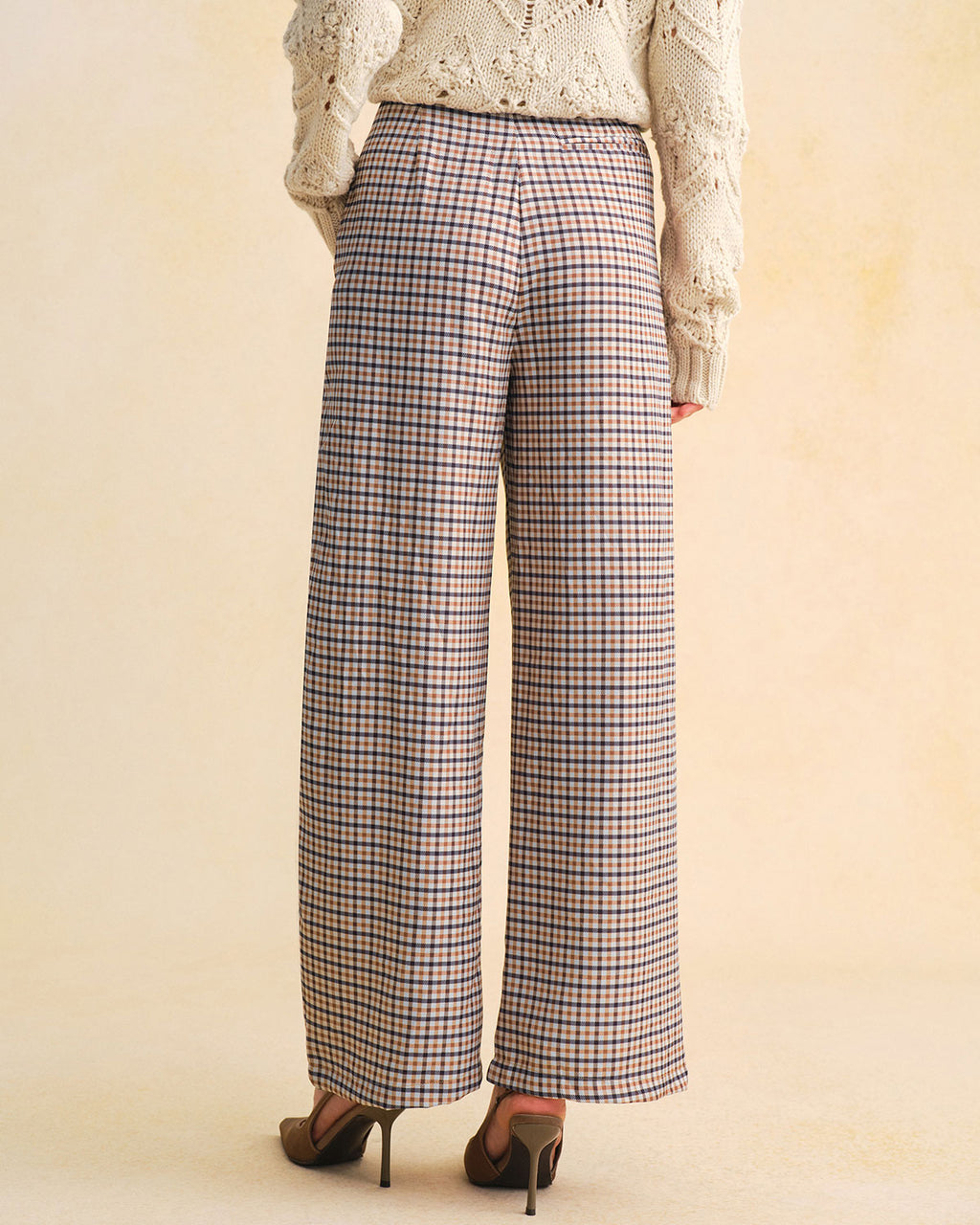Women's Woven Polyester Casual Pants Bottoms - RIHOAS