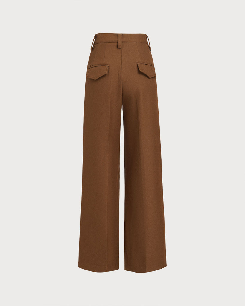 Women's Woven Polyester Casual Pants Bottoms - RIHOAS