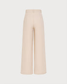 Apricot Button Pockets Straight Pants 03