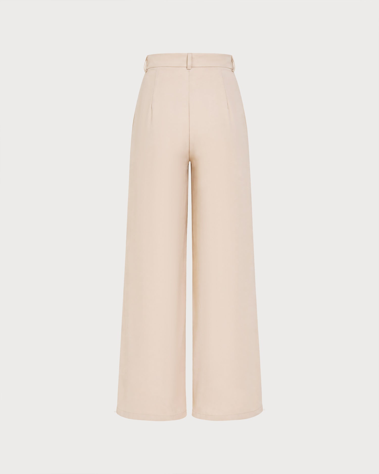 Apricot Button Pockets Straight Pants 03