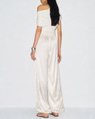 Women's Woven Polyester Casual Pants Bottoms - RIHOAS