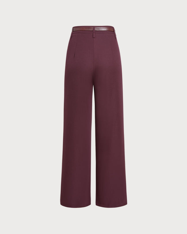 Women's Woven Polyester Casual Pants Bottoms - RIHOAS