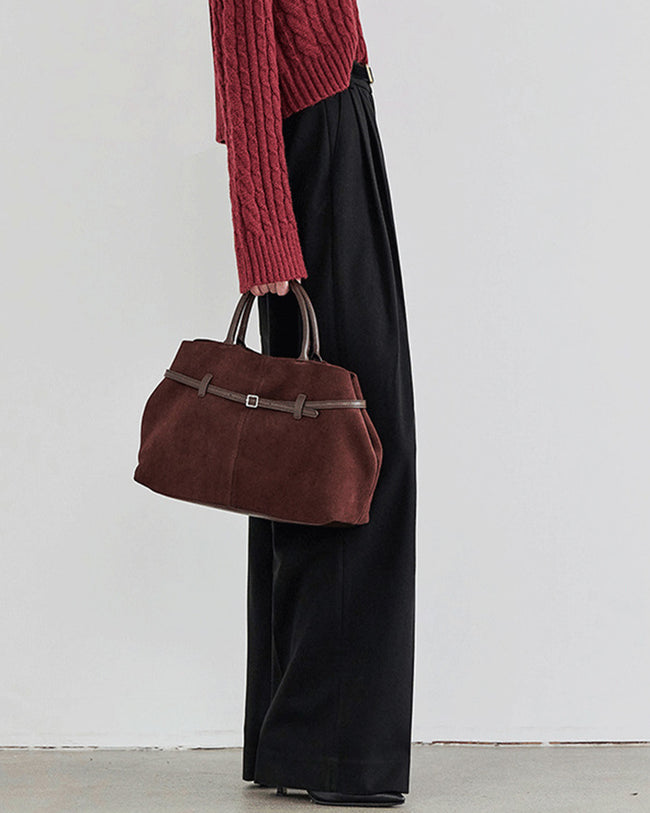 Women's Woven Polyester Casual Pants Bottoms - RIHOAS