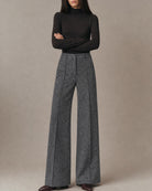 Women's Woven Polyester Casual Pants - RIHOAS - 01