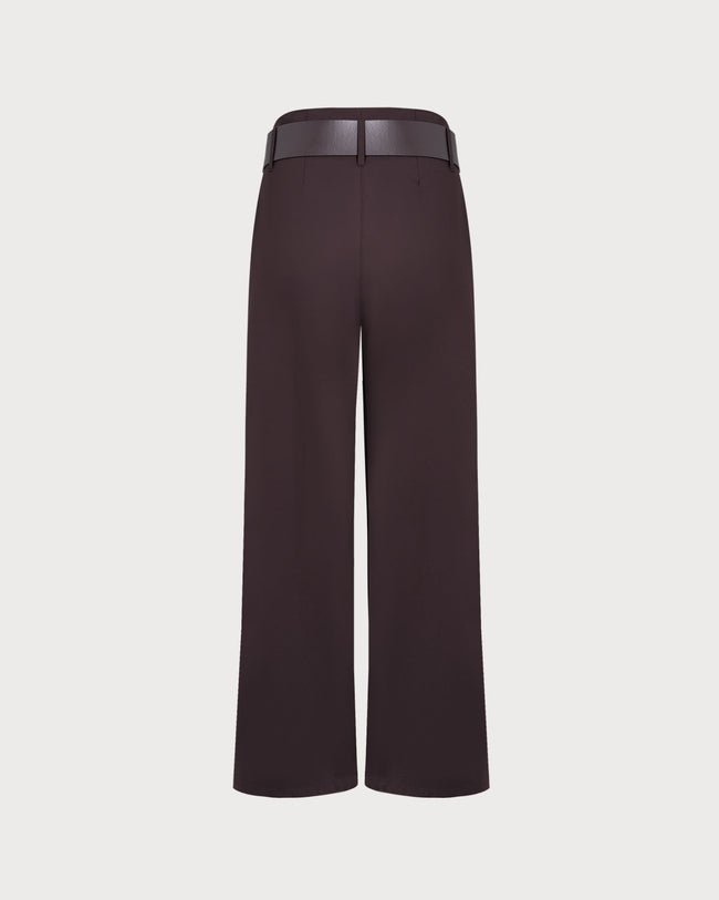 Women's Woven Polyester Casual Pants Bottoms - RIHOAS