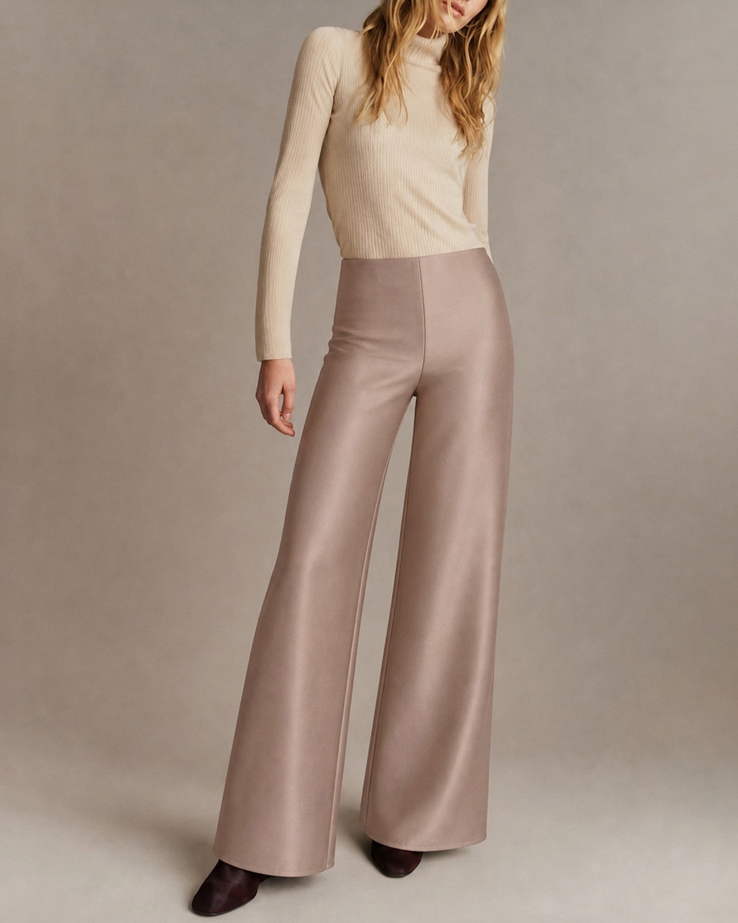 Women's Woven Polyester Casual Pants - RIHOAS - 01
