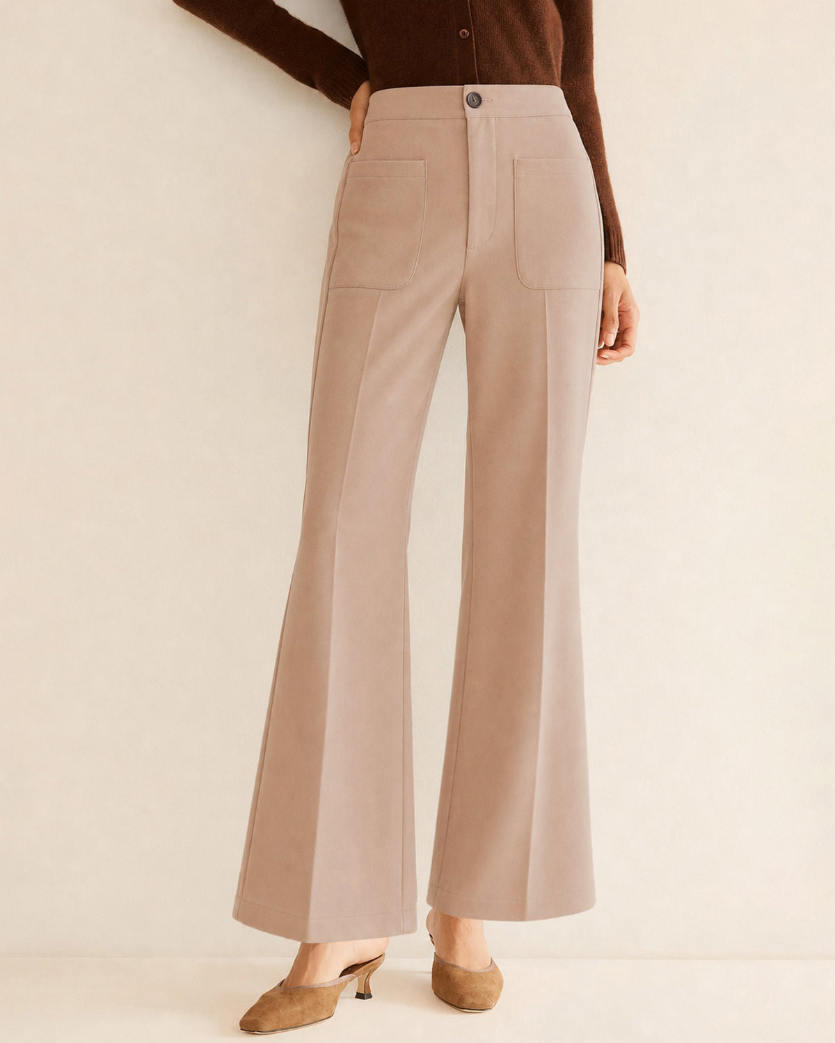 Women's Woven Polyester Casual Pants - RIHOAS