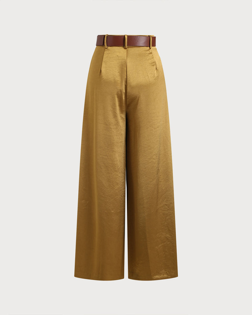 Women's Woven Polyester Casual Pants Bottoms - RIHOAS