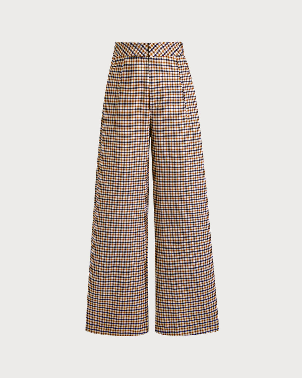 Women's Woven Polyester Casual Pants Khaki Bottoms - RIHOAS